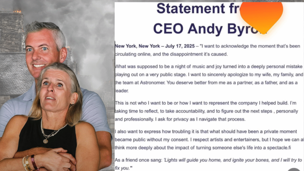 Astronomer CEO Andy Byron and Kristin Cabot