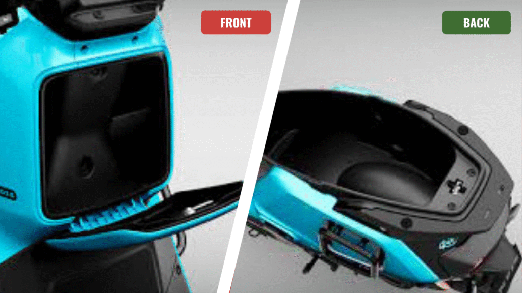 front and back storege