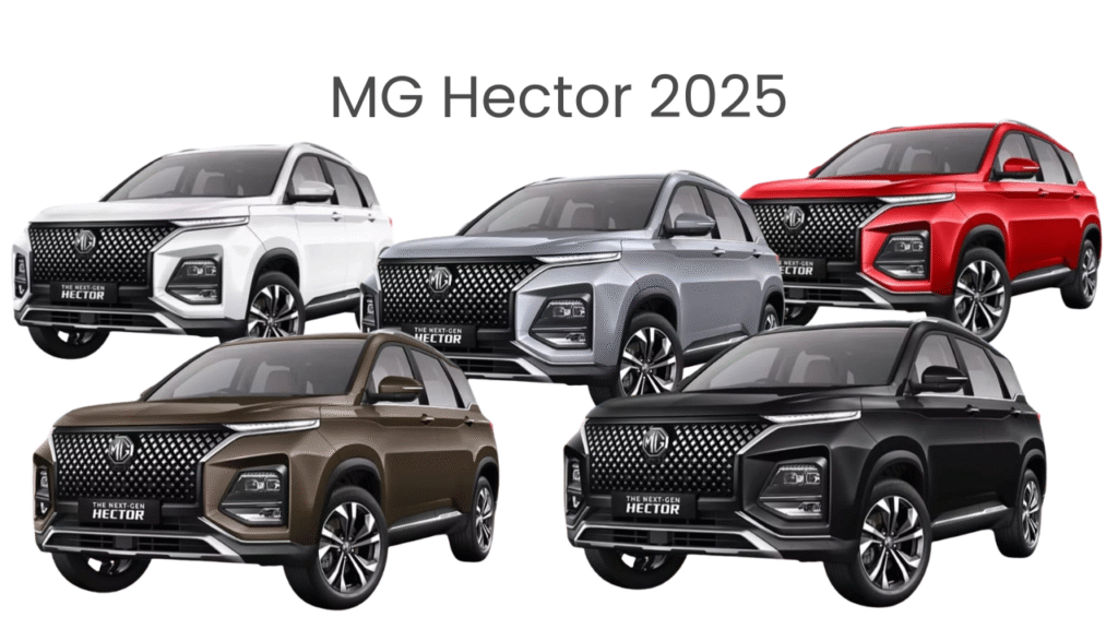 MG Hector 2025 colours