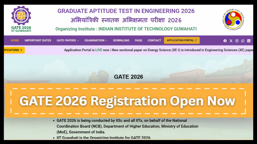GATE 2026 Registration Open Now