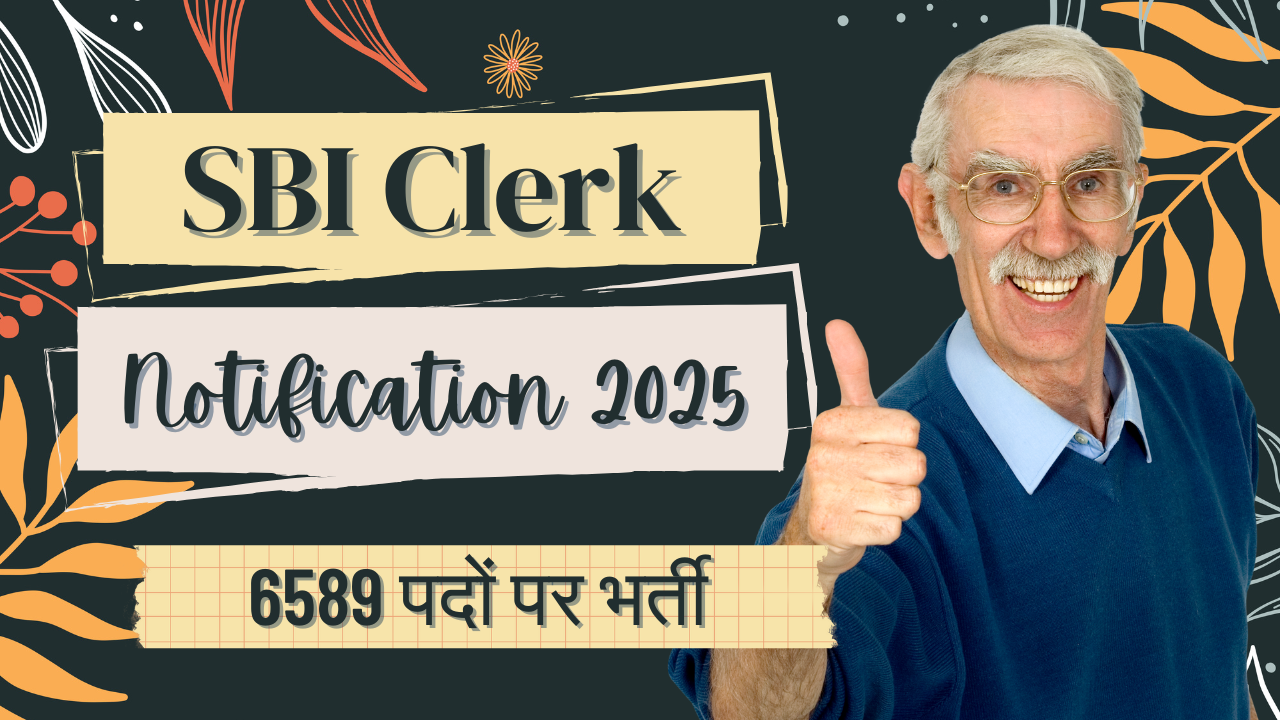 SBI Clerk Notification 2025